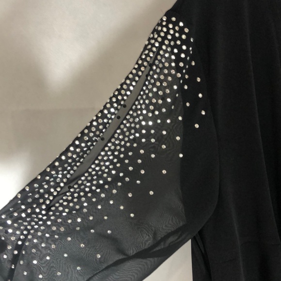 NWT = GLAMOUR Nights, Size 10 , Midi Black Dress , - Picture 7 of 8